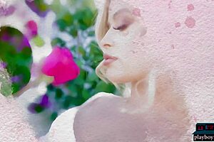 so big round ass blonde milf jackie strips naked with playboy and shows off her hot body