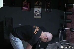 Horny milf turns neighbor into fuck slave and uses him fully