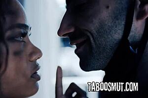 I can't resist fucking this cheating ebony milf delivery boy style