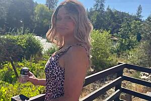 babe milf GETS her pussy FUCKED HARD at public campsite. she TAKES it from behind roughly outdoors.