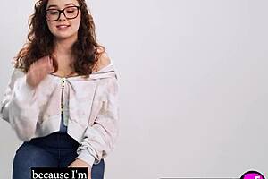 Big ass milf leana lovings in hot interview masturbating solo so wildly exciting!