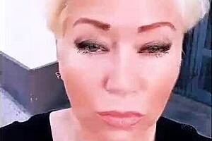 Hey, check out a day in the life of this mature webcam slut with big tits and anal toys