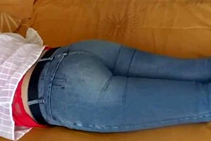 Big ass mature latina shows jeans on and off in compilation