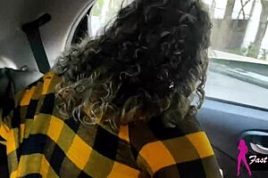 Showed my ass on the street and the delivery guy sucked me in the car