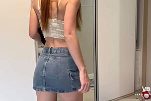 Milf with big ass gets stuck in the washing machine roleplay