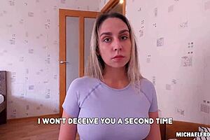 Oh gosh, from the start, me and my stepson knew he'd cum inside my wet pussy after that deepthroat blowjob and doggystyle pounding, with natural tits bouncing.