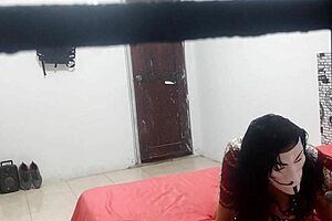hidden camera captures cuckold discovering wife with another man in bedroom