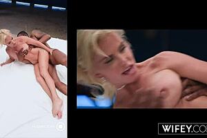 hot blonde wifey tatiana steele rides bbc as hubby films deep