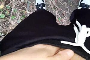 WILD LESBIAN ORGASM IN FOREST—PUBLIC PLEASURE EXPLODES!