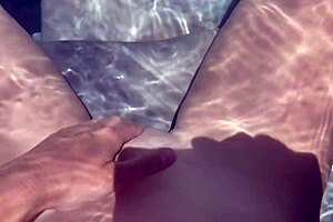 Feel my wet pussy as I finger myself in this jacuzzi pov session.