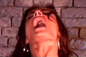 Double Penetration at Pub with Black Cock in Ass and White Cock in Mouth for Anal Fucking and Wet Pussy Lick