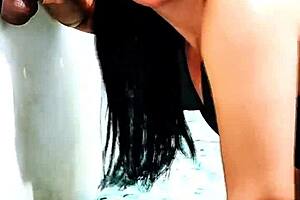 Halloween Oil Tits White Stepdaughter Sucks Black Monster Cock