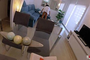 stepmom stuck on couch stepson fucks her ass creampie anal cum inside juicy pussy taboo