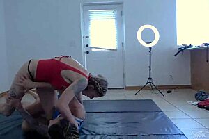 Wrestling Amazons' Muscular Bodies Crush Agatha Delicious