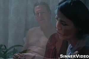 Tattooed Syren De Mer sucks big dick 😍 then pounded hard by Van Wylde 🔥