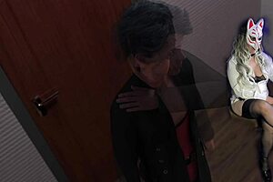 Golden Boy 32 Busty Milf Chokes on Huge Dildo