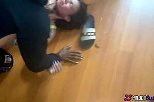 Ready for double pounding, Sisi? Bruno Dickemz and friends drill coed deep!