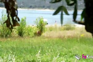 natalii quinn sneaks cock hunt at madrid's san juan beach voyeur style