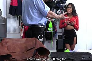 asian milf jena larose blackmailed into rough office anal 😱🍑💦