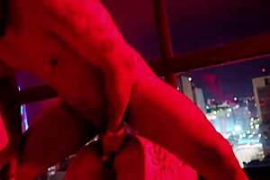 hot tattoo girl fucked rough in redroom damn