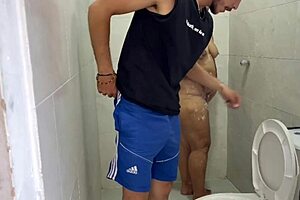 real latina milf couple has beautiful homemade shower sex and creampie