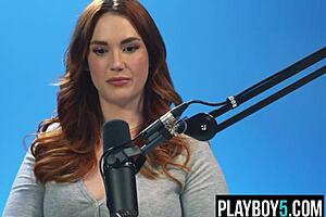 chubby redhead siri fingers hairy pussy to fat bbw orgasm