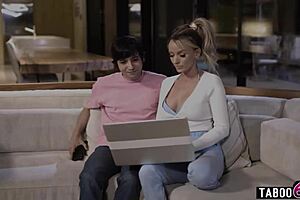 Stepmom Pristine Edge craves stepson's tongue all night in hot taboo lickfest