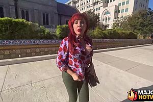 Stunning Redhead MILF Sexy Vanessa ANAL POUNDED BY Rome Major