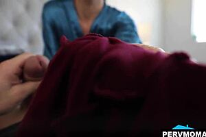 Stepson, caught jerking to stepmom's pantyhose?