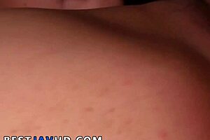 this horny asian slut sucks young cock while mummy creampies her deep