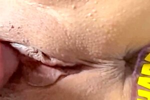 couple's first halloween creampie with shaved virgin pussy licked wet