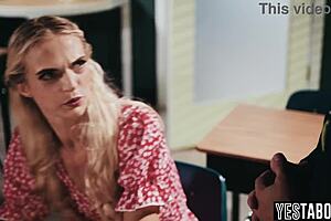 wanna see tiny teen's hairy cunt railed by janitor?