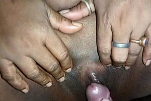 Indian Housewife's Tight Pussy Drips White Cum After Mature Man Quickie in Toilet