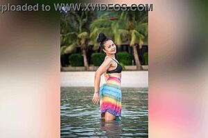 tropical nights tempt bodybuilder babe into panty seduction