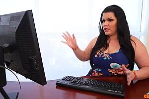 maggie green grabs angelina castro's huge toy for some fun first