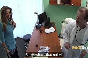 doc eases nurse's back pain with deep massage and pussy pounding 😏🏥