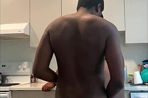 kitchen homemade black cock milf pussy lick and fuck pt2