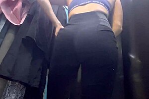 Russian Girl Big Boobs Nipples Flash In Dressing Room