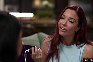 narrates lesbian latina milf vicki chase strapon pounding redhead wife jayden cole