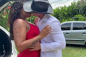 Beautiful Ebony Milf Bounces On Stepson's Monster Cock