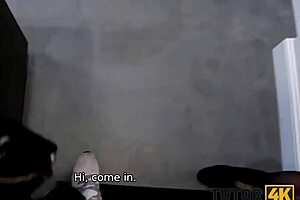 tutor4k. uh i mean short-haired lit teacher gets nailed missionary by stud... poses!