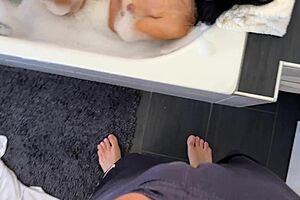 Stepmom Catches Stepson Jerking Bathroom Cock