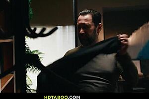 setting tommy up right - little 18+ puck gets office deepthroat gag fest