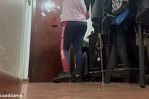 secret cam catches hairy latina mommy's foot fetish outdoors