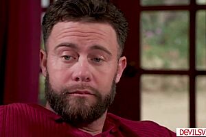 Petite Teen Stepdaughter Deepthroats Stepdad's Monster Cock While Stepmom Away