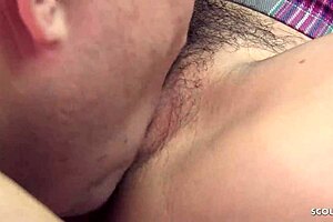 Cute Petite Asian Teen Deflowered with Creampie by Stepmom's Friend