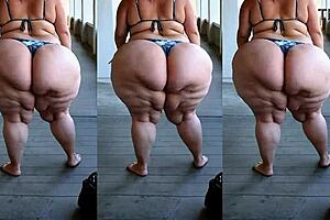 granny's huge ass belly shakes in ssbbw fat milf compilation