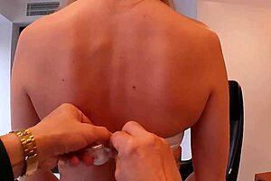 Obedient Secretary Submits To Milf Boss In Lingerie Domination