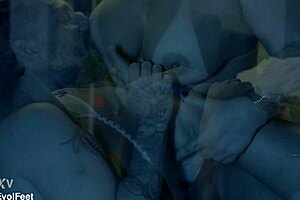 two foot goddesses dominate dirty old man with gagging deepthroat bdsm