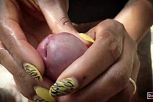 kinky latina slut queen dark dea takes interracial anal blowjob in public garden